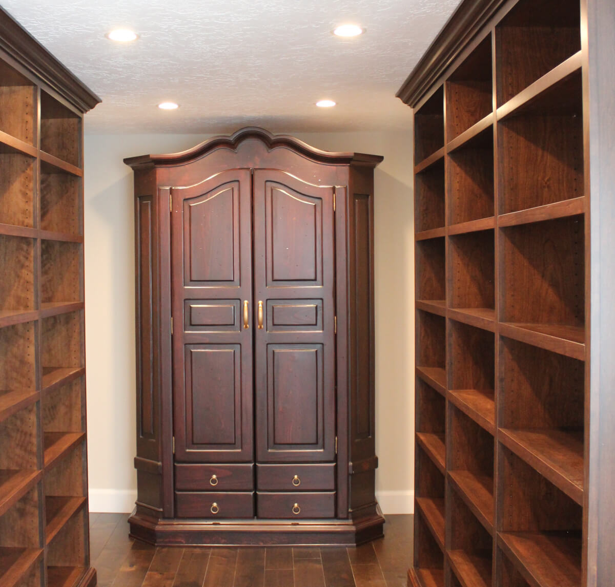 Library Shelves and Wardrobe